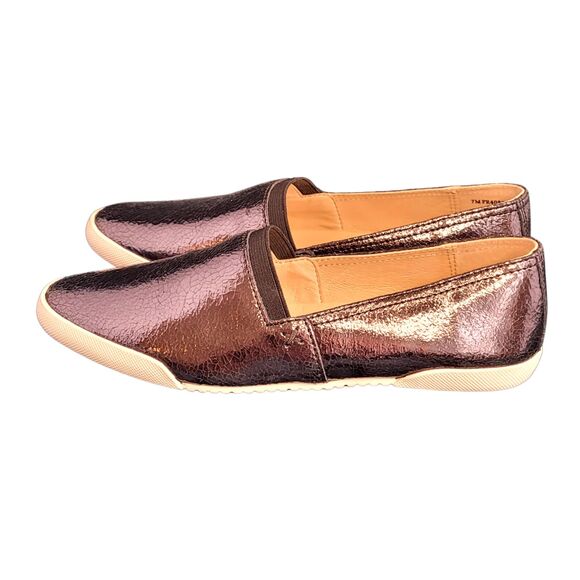 Frye Women’s Black Slip-On Loafer Flats Genuine Leather Size 7M NWOT - Picture 4 of 8